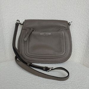 Marc Jacobs Taupe Leather Crossbody Bag